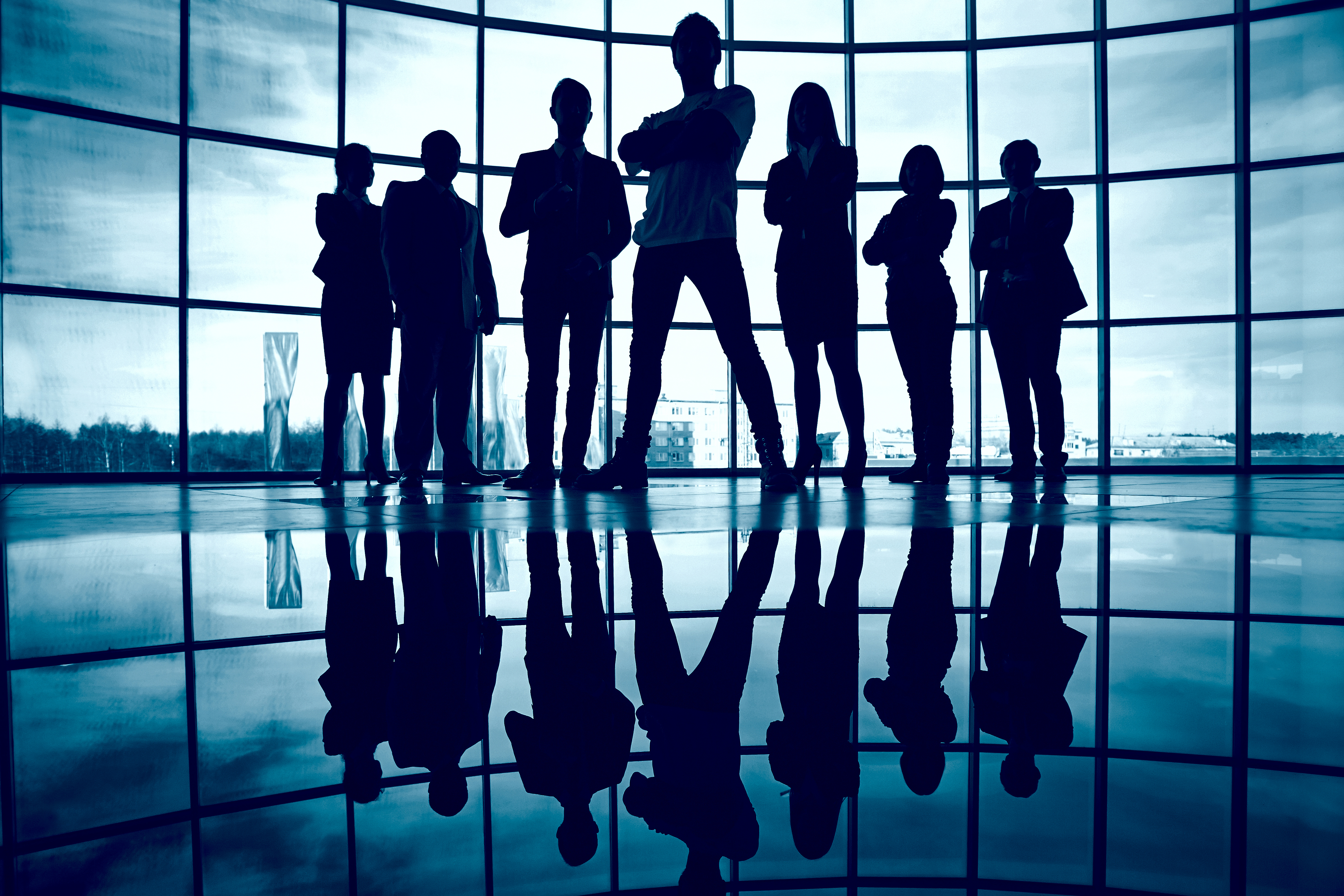 Diverse team working together on healthcare technology